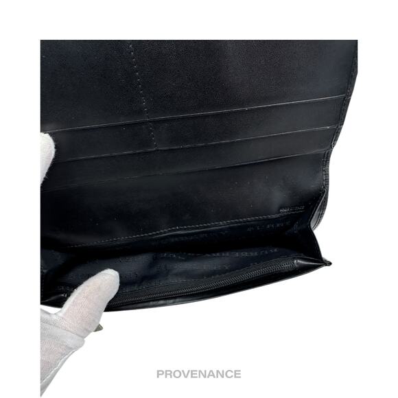 🔴 Burberry Long Snap Wallet - Nova Check Black - Picture 7 of 11